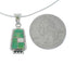Sterling Silver Turquoise And Opal Inlay Italian Snake Chain Necklace Set AX128968